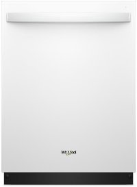 WDT970SAHW Whirlpool White Stainless Steel Tub Dishwasher with Third Level Rack