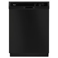 WDF120PAFB Whirlpool Front Control Dishwasher with the 1-Hour Wash Cycle - Black