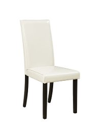D250SDCC Ivory Upholstered Side Chair Pair - Kimote