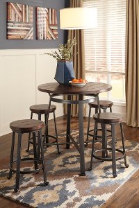 D307-13 Round Drum Counter Table - Challiman