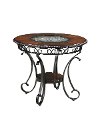 D329-13 Traditional Round Drum Counter Table - Glambrey-4