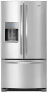 WRF555SDFZ Whirlpool 24.7 cu ft French Door Refrigerator - Stainless Steel