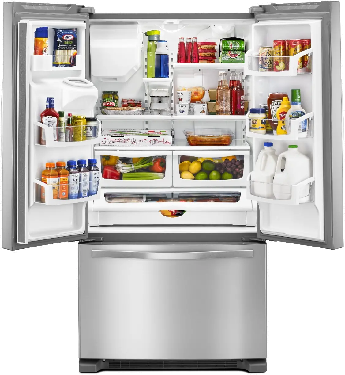WRF555SDFZ Whirlpool 24.7 cu ft French Door Refrigerator - Stainless Steel-3