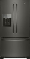 WRF555SDHV Whirlpool 36 Inch Smudge Proof French Door Refrigerator - 24.7 cu. ft., Black Stainless Steel