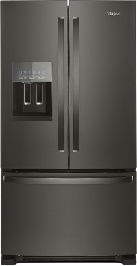 WRF555SDHV Whirlpool 36 Inch Smudge Proof French Door Refrigerator - 24.7 cu. ft., Black Stainless Steel