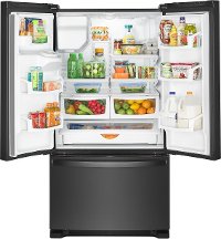 WRF555SDHV Whirlpool 36 Inch Smudge Proof French Door Refrigerator - 24.7 cu. ft., Black Stainless Steel-4