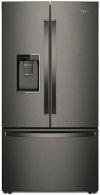 WRF954CIHV Whirlpool Counter Depth French Door Refrigerator - 36 Inch, 23.8 cu. ft. Black Stainless Steel