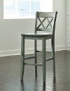 Green Traditional Bar Stools (Set of 2) - Mestler
