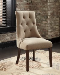 Set of 2 Casual Upholstered Dining Chairs - Mestler