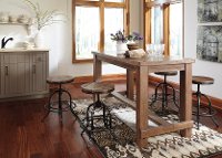 D542-13 Casual Rectangle Counter Dining Table - Pinnadel
