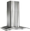 B5636SS Broan 36 Inch Stainless Steel Glass Chimney Hood