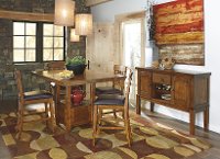 Brown Counter Height Dining Table - Ralene-3