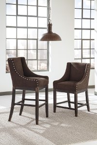 Casual Upholstered Counter Height Stool (Set of 2) - Moriann-2