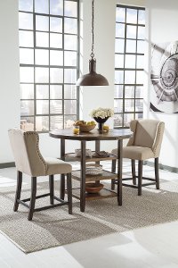 D608SDG Casual Upholstered Counter Stools (Set of 2) - Moriann