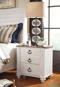B267-92 Two Drawer Night Stand - Willowton
