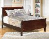 CherryTraditional Full Sleigh Bed - Alisdair
