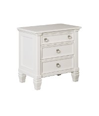 B672-93 Three Drawer Night Stand - Prentice
