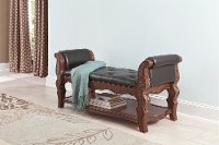 B705-09 Traditional Upholstered Bench - Ledelle