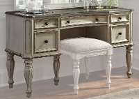 Magnolia Manor Antique White Traditional Vanity Desk