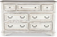 Antique White Traditional Dresser - Magnolia Manor