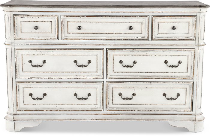 Magnolia Manor Antique White Traditional Dresser