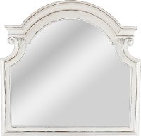 Antique White Traditional Mirror - Magnolia Manor
