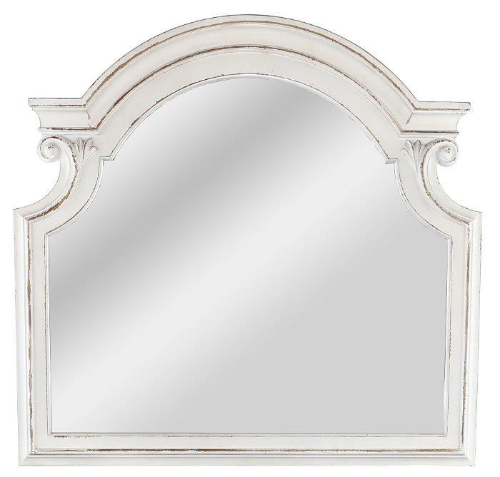 Magnolia Manor Antique White Traditional Mirror