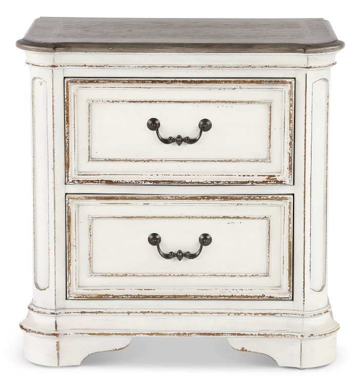 Antique White Traditional Nightstand - Magnolia Manor