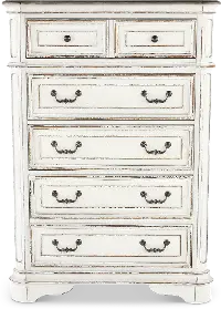 Magnolia Manor Antique White Chest of Drawers