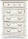 Traditional Antique White Chest of Drawers - Magnolia Manor