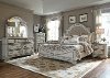 Antique White Traditional 6 Piece Queen Bedroom Set - Magnolia Manor