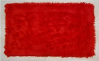 3 x 5 Small Red Shag Rug - Flokati
