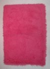 3 x 5 Small Hot Pink Shag Rug - Flokati
