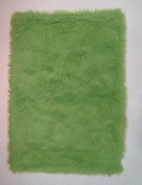 3 x 5 Small Lime Green Shag Rug - Flokati