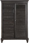 Clearance Classic Charcoal Gray Door Chest - Calistoga