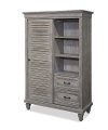 Casual Rustic Gray Door Chest - Dovetail-2