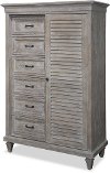 Clearance Casual Rustic Gray Door Chest - Dovetail