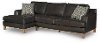 Brown Leather 2 Piece Sectional Sofa with LAF Chaise - Interstellar-4