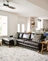 Contemporary Coffee Bean Brown Leather 2 Piece Sectional - Interstellar