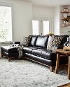 Contemporary Coffee Bean Brown Leather 2 Piece Sectional - Interstellar-2
