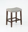 Clearance Gray Saddle Style 29 Inch Counter Stool - Verona Collection