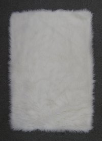 3 x 5 Small White Shag Rug - Flokati