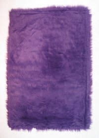 3 x 5 Small Purple Shag Rug - Flokati