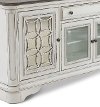 74 Inch Antique White TV Stand - Magnolia Manor-2
