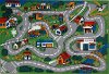 3 x 5 X-Small Country Streets Multi-Color Area Rug - Fun Time