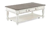 Antique White Coffee Table - Magnolia Manor