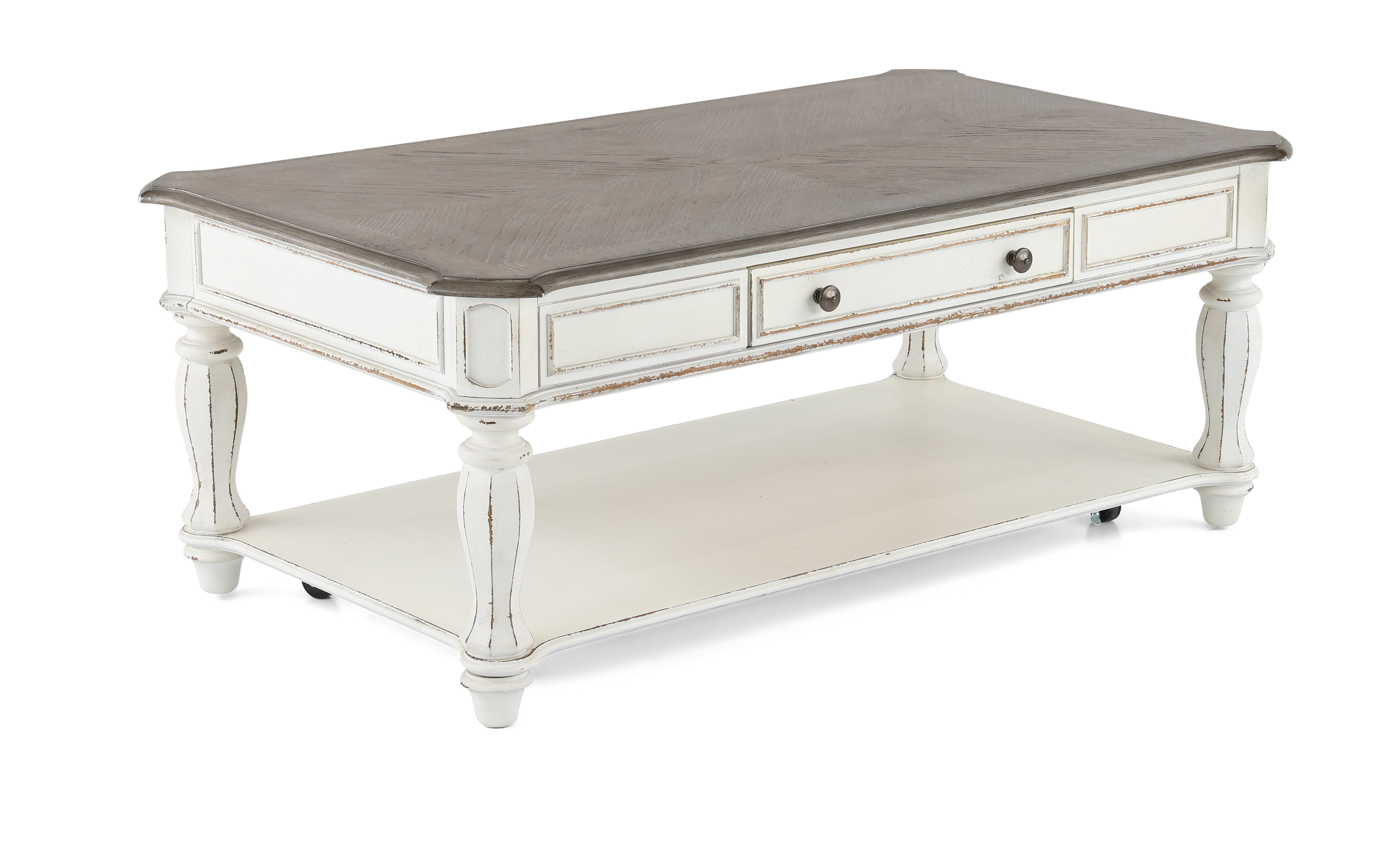 Magnolia Manor Antique White Coffee Table-1