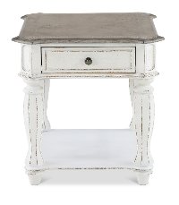 Magnolia Manor Antique White End Table