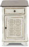Magnolia Manor Antique White Side Table