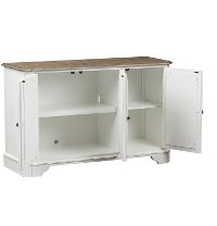 Antique White Sofa Console - Magnolia Manor-2